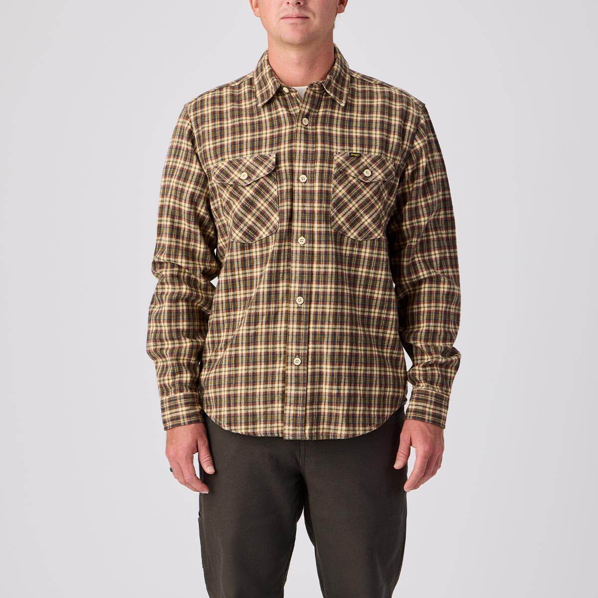 Calico Flannel Carmel/Roasted Red