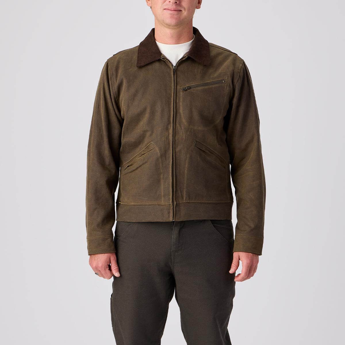 Ranch Jacket Waxed Brown Olive