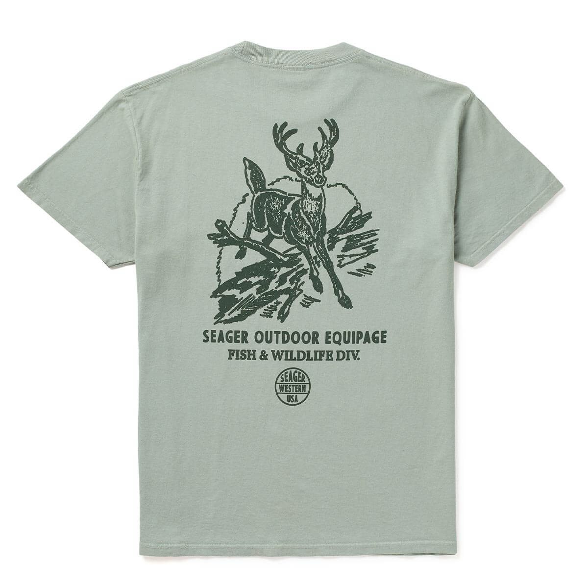 F&W Division Premium Tee Pigment Moss