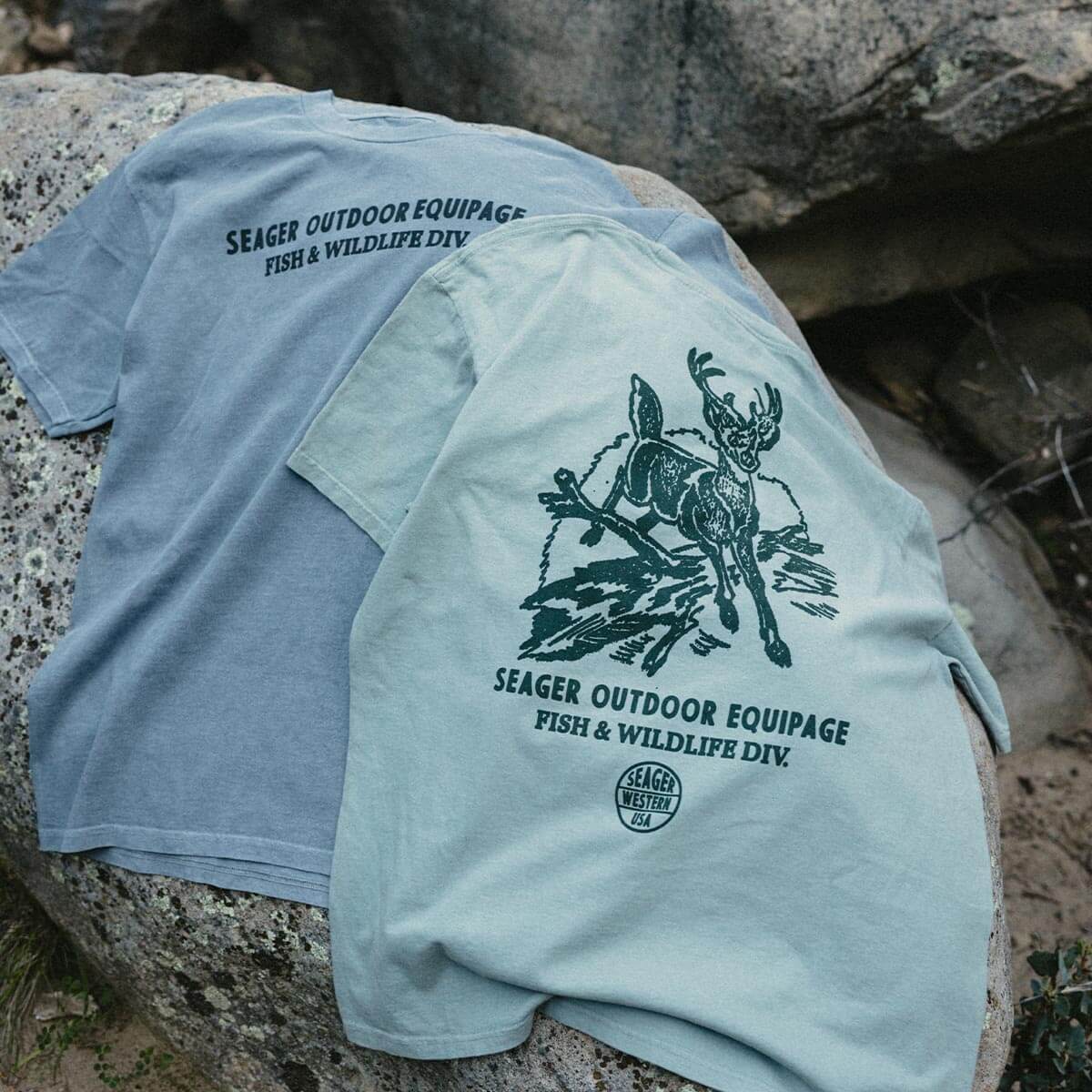 F&W Division Premium Tee Pigment Moss