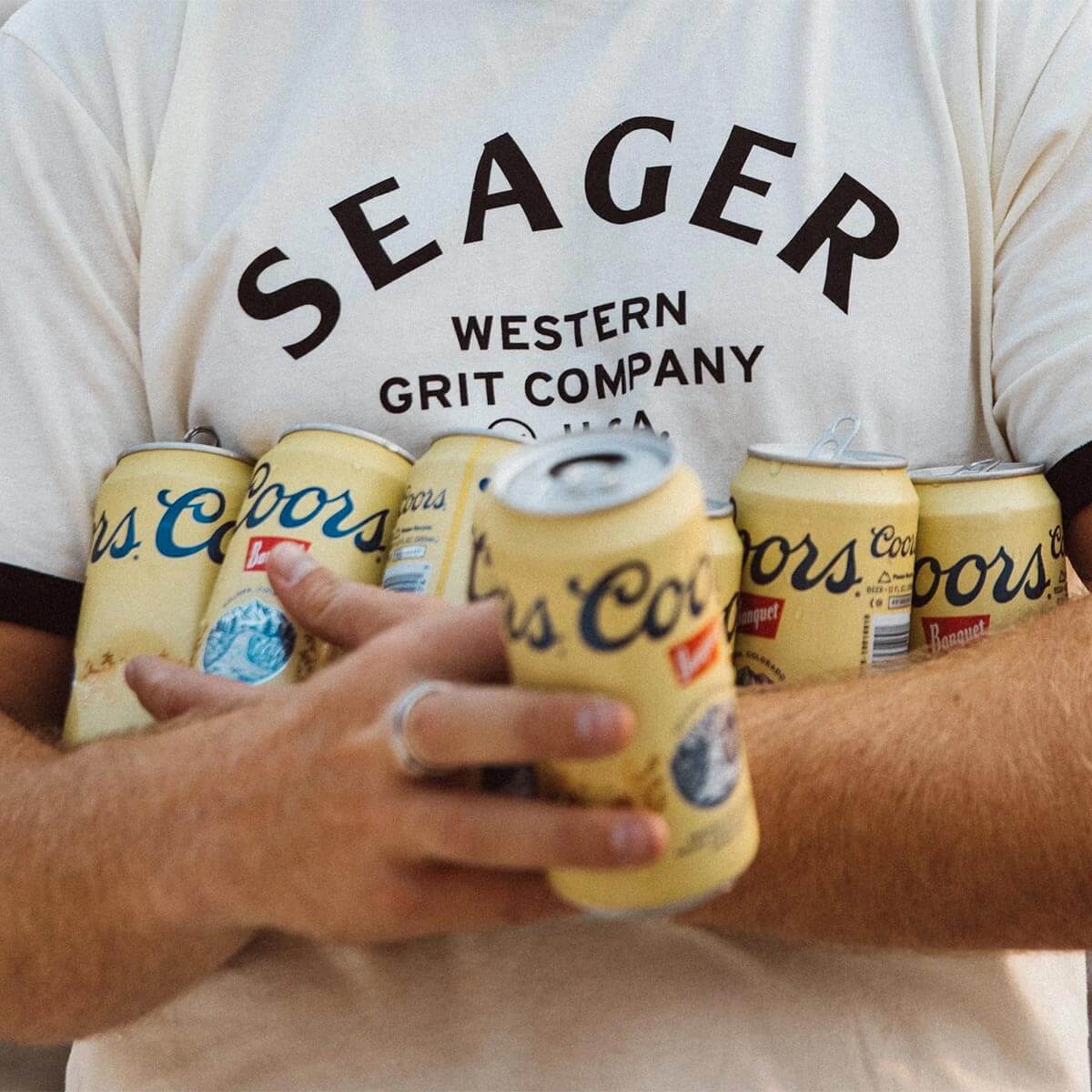 Harley Ringer Tee Vintage White