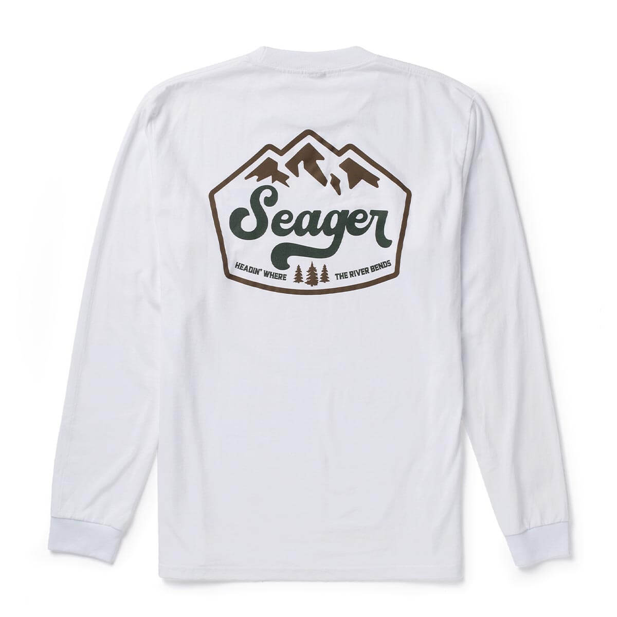 High Country L/S Tee White