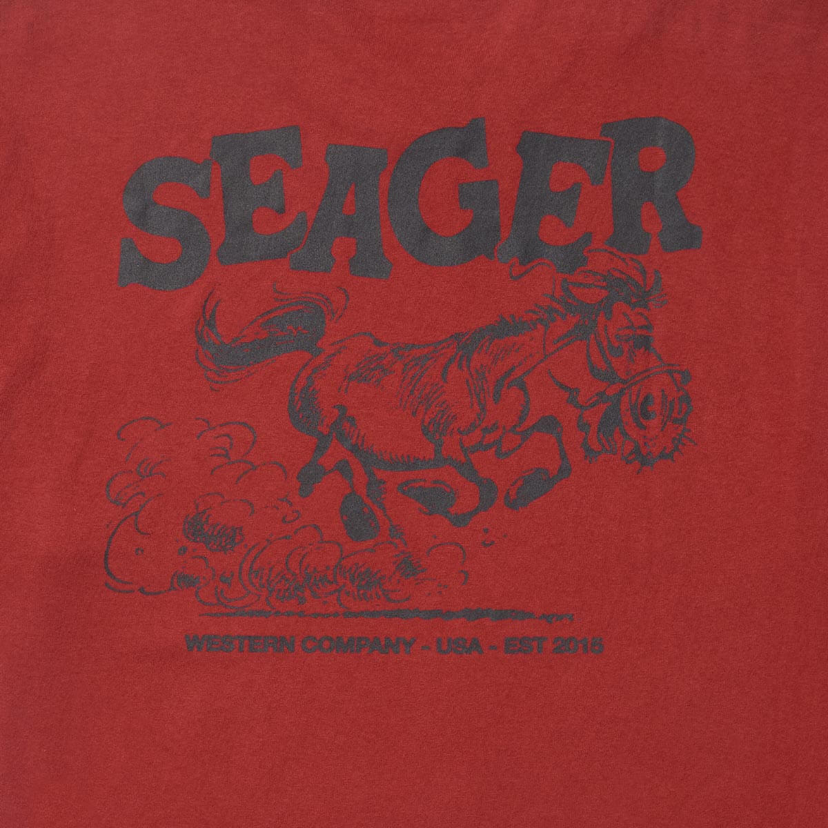 Horse Fried Tee Roasted Red