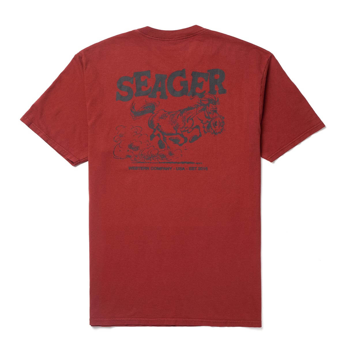 Horse Fried Tee Roasted Red