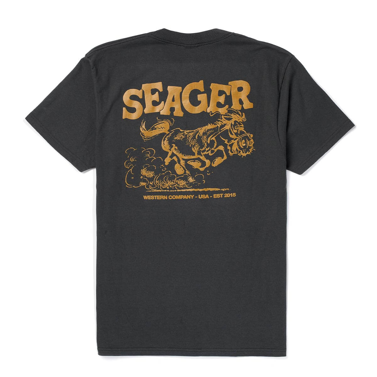 Horse Fried Tee Vintage Black