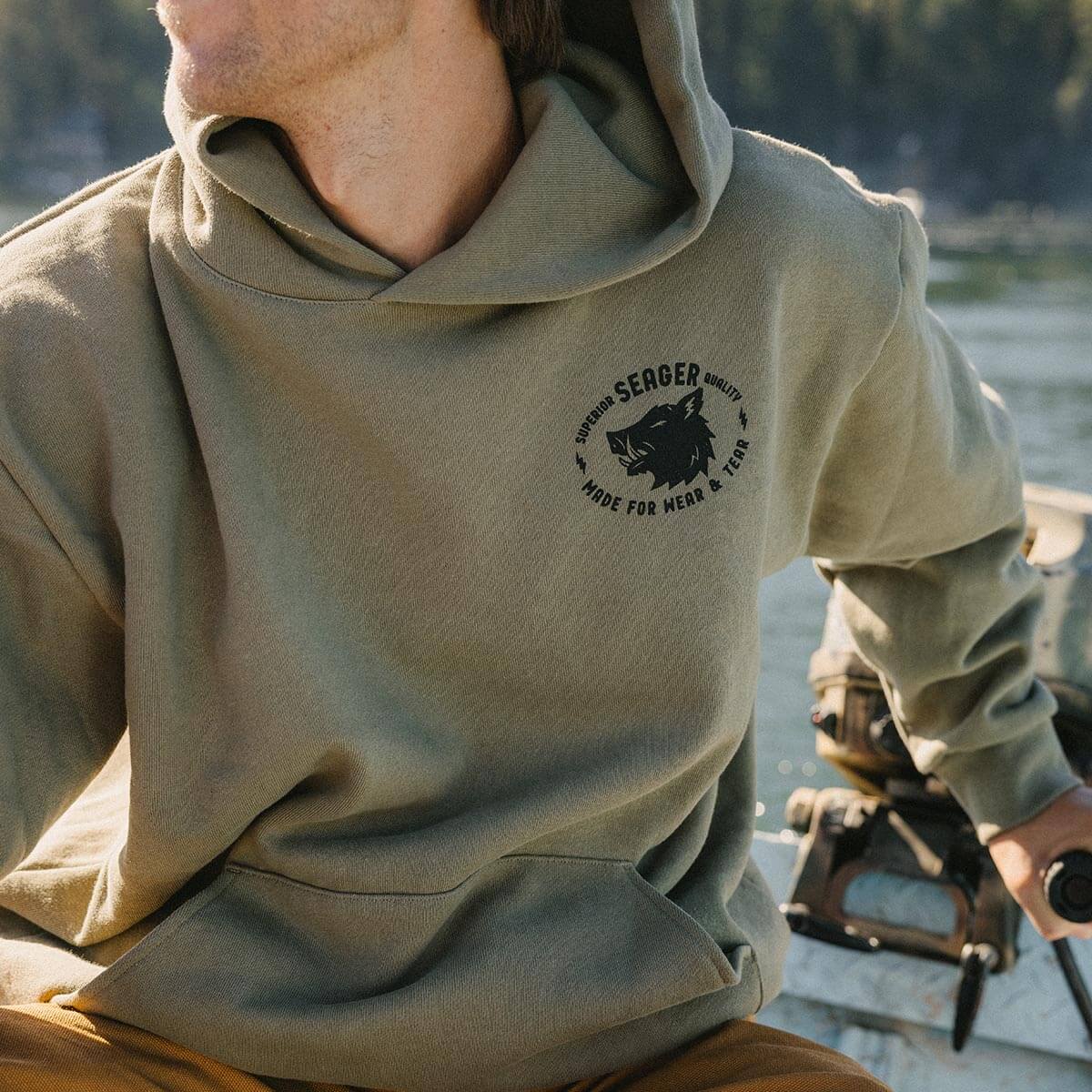 Iron Boar Premium Hoodie Olive