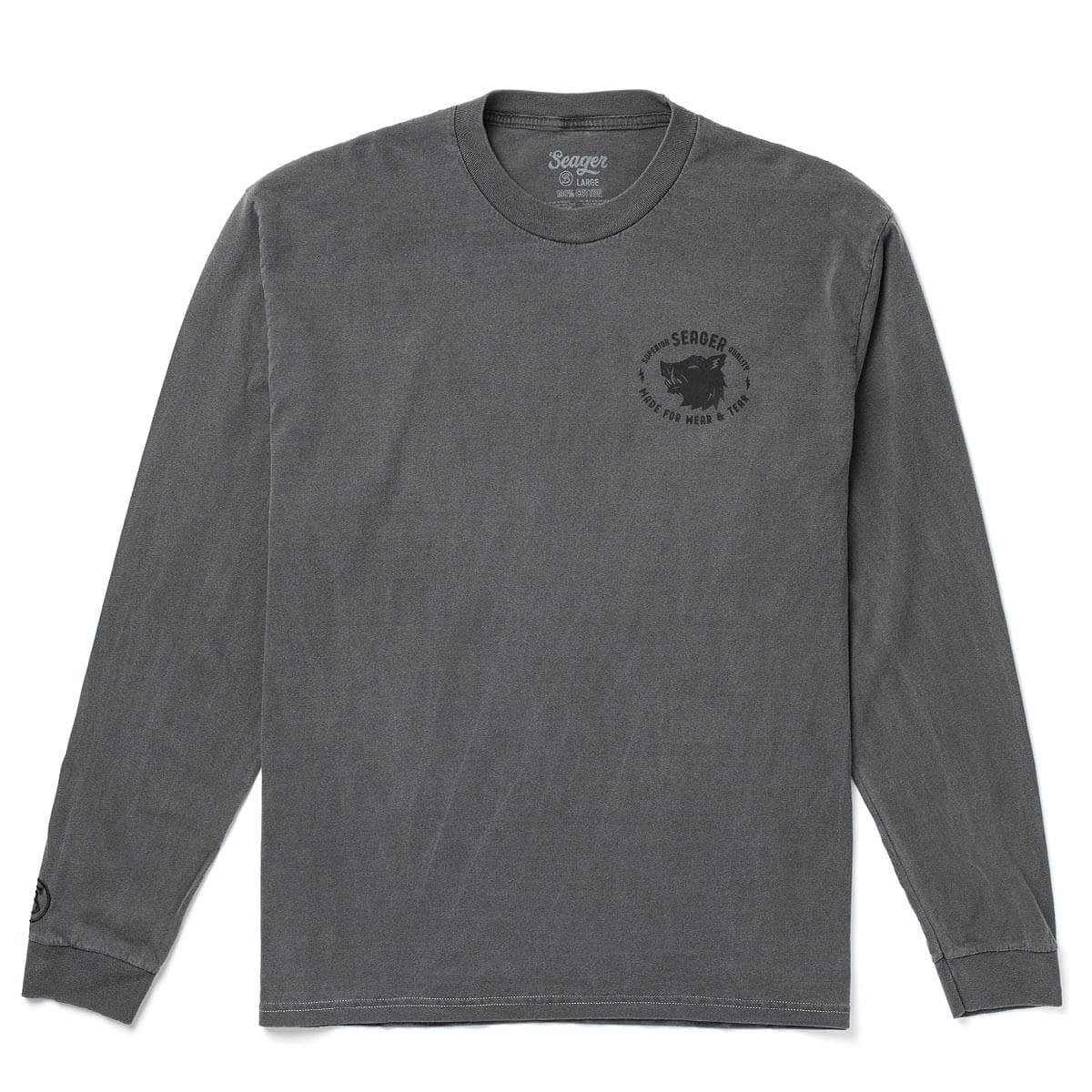 Iron Boar Premium L/S Tee Pigment Black