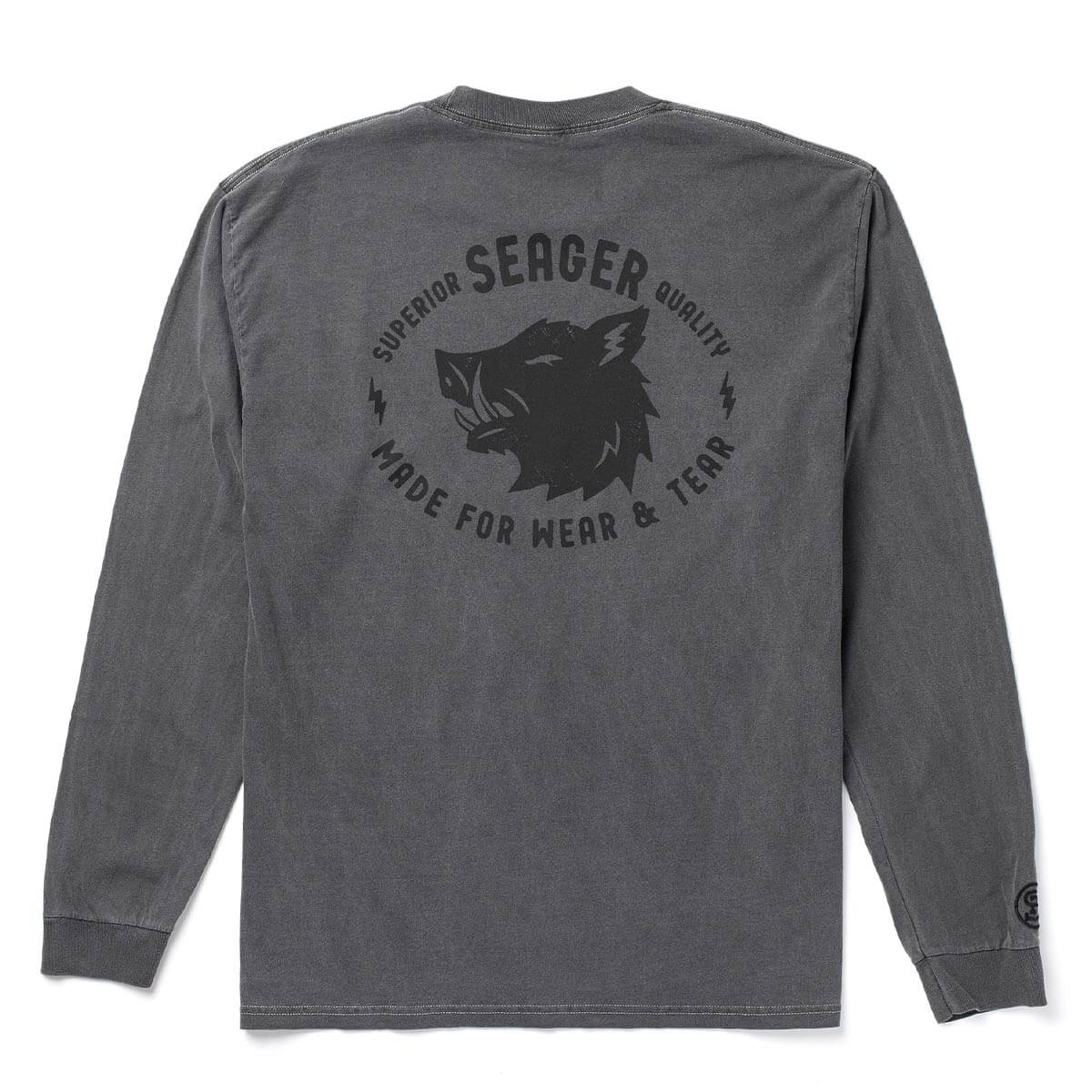 Iron Boar Premium L/S Tee Pigment Black