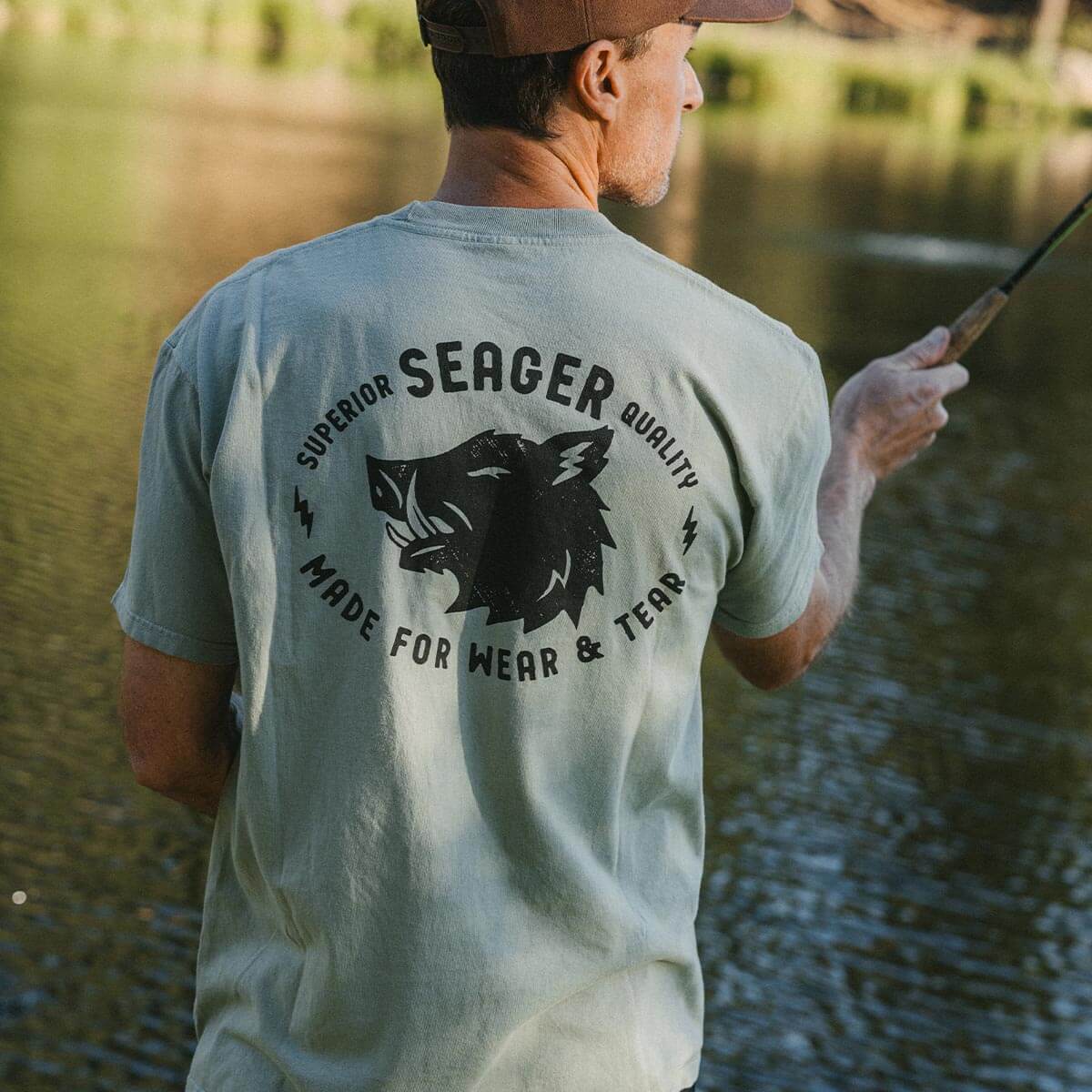 Iron Boar Premium Tee Pigment Green