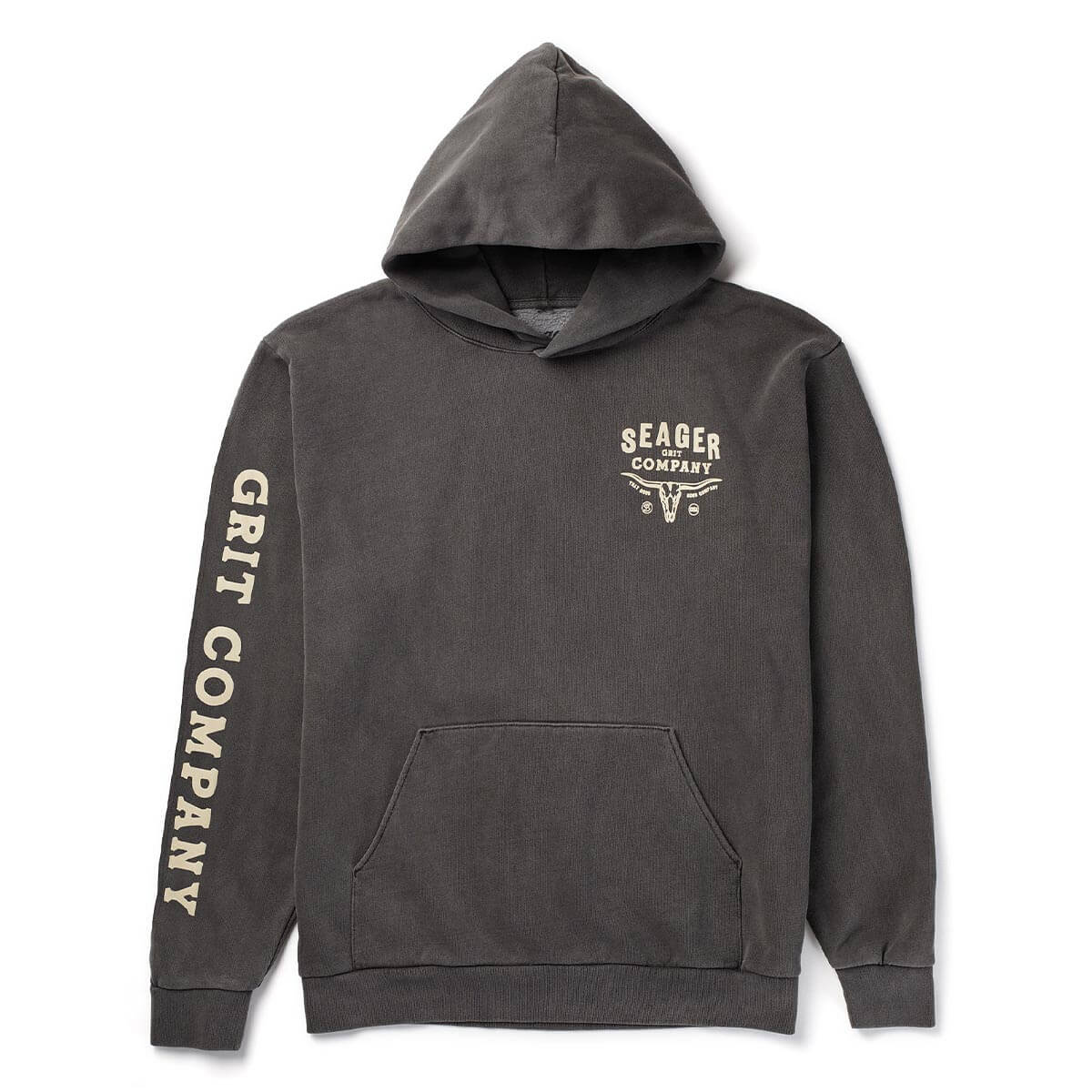 Longhorn Premium Hoodie Pigment Black