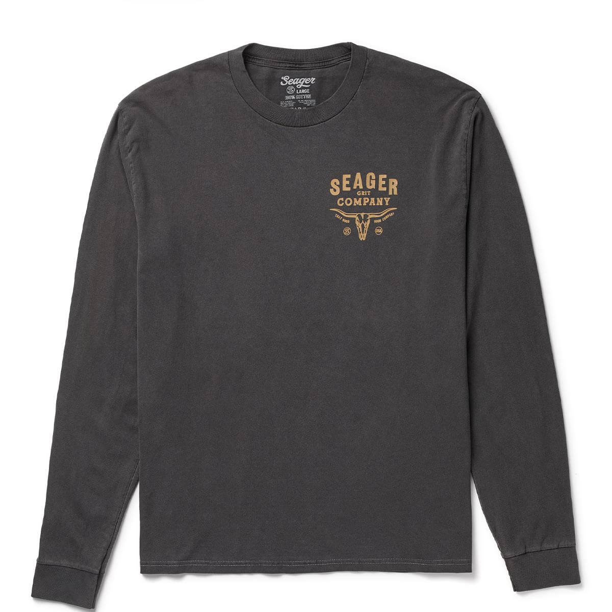 Longhorn Premium L/S Tee Pigment Black
