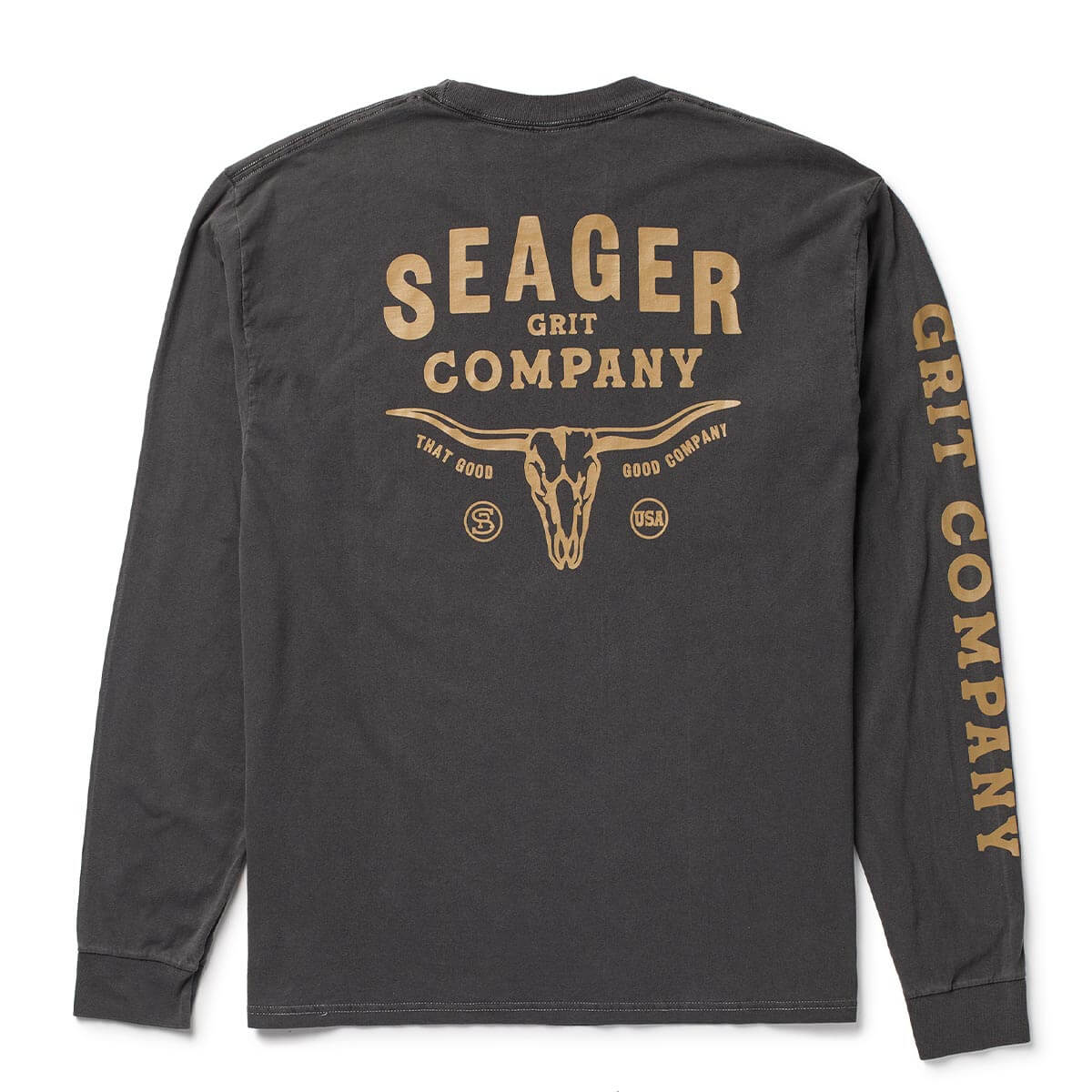 Longhorn Premium L/S Tee Pigment Black