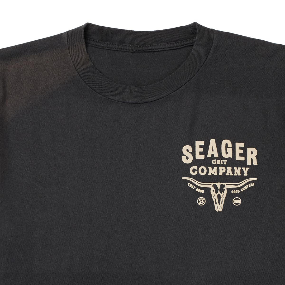 Longhorn Premium Tee Pigment Black