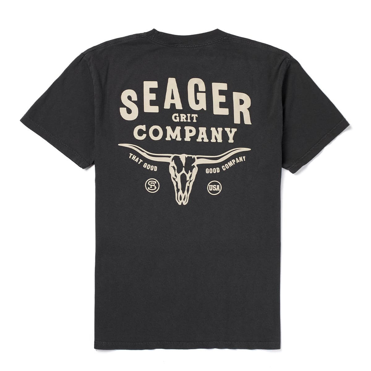 Longhorn Premium Tee Pigment Black