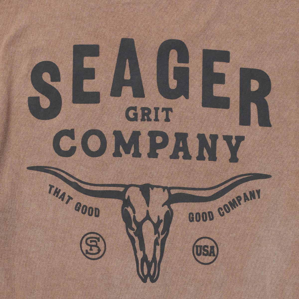 Longhorn Premium Tee Pigment Brown