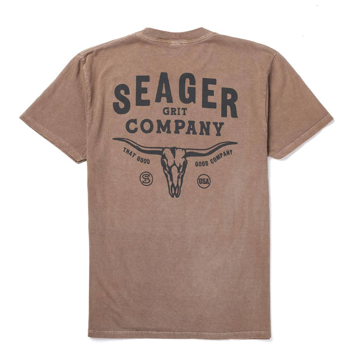 Longhorn Premium Tee Pigment Brown