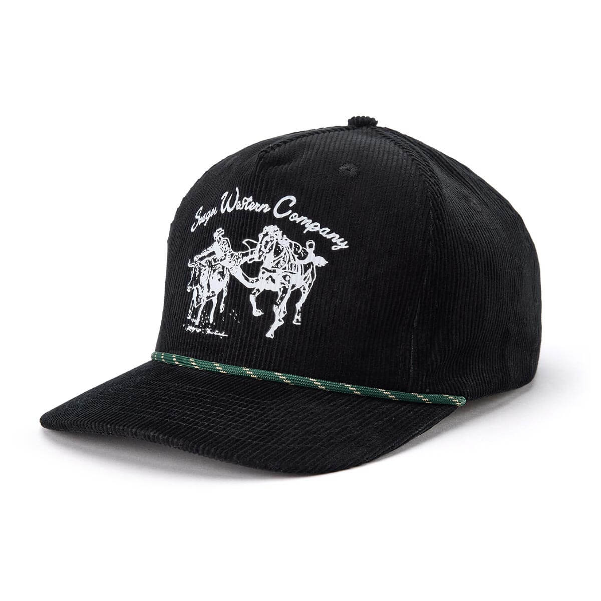 Los Rios Corduroy Snapback Black