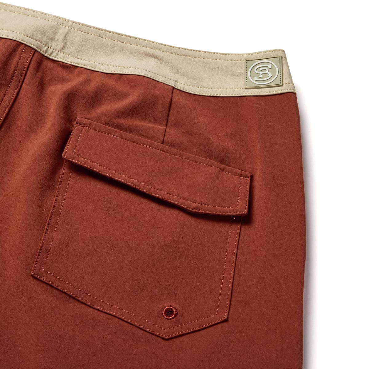 Microdose Scallop Boardshort Red Clay