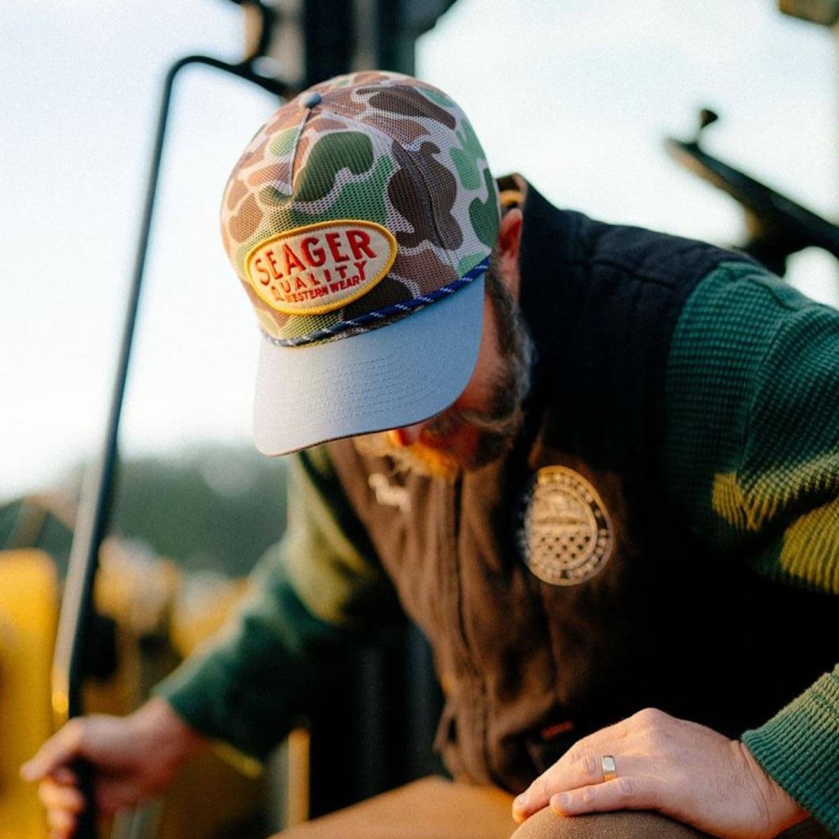 Old Town All Mesh Snapback Camo/Blue