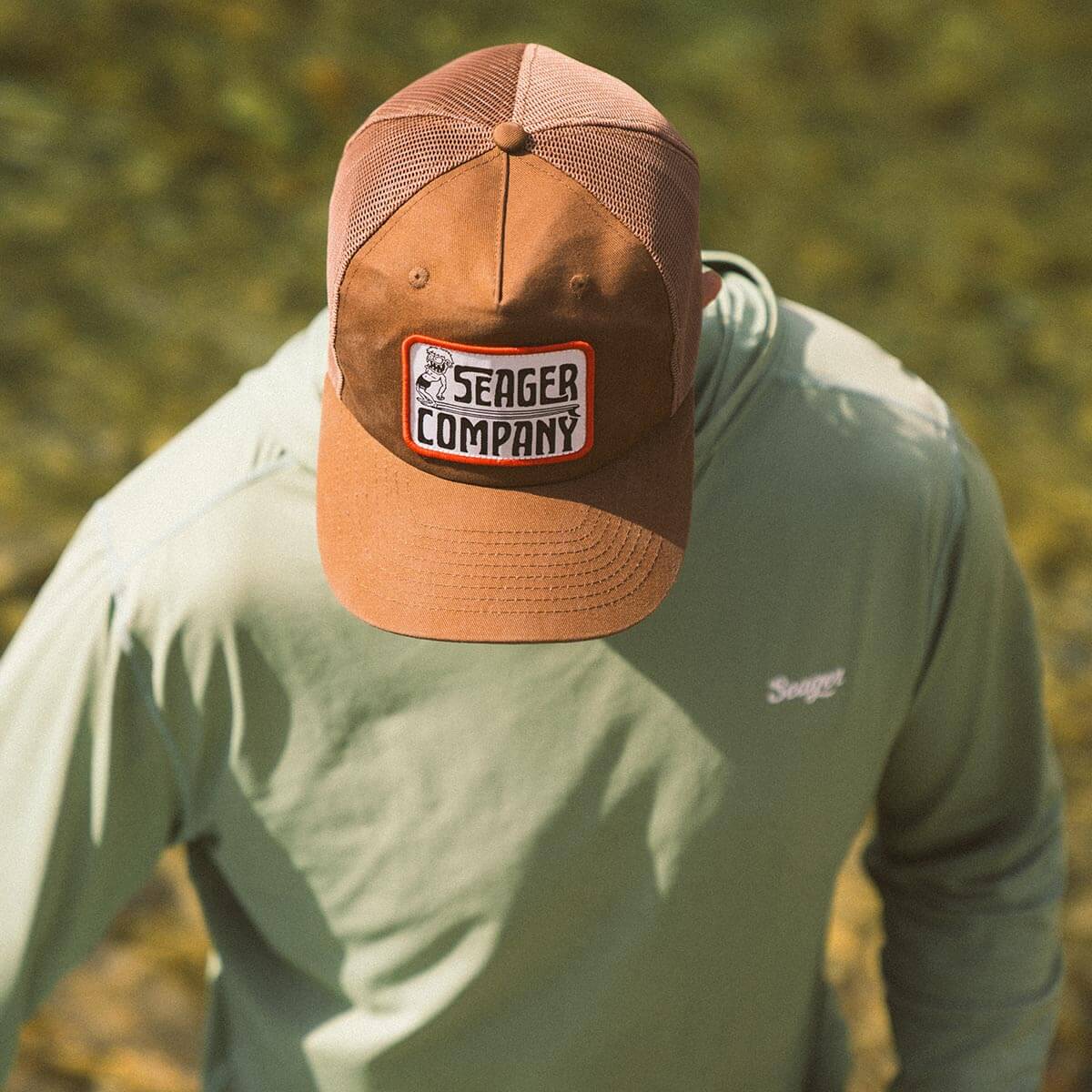 Pocket Creep Trucker Snapback Brown