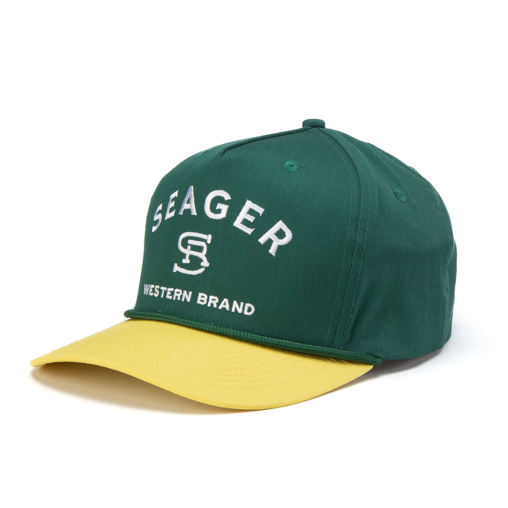 Branded Snapback Green Seager Co
