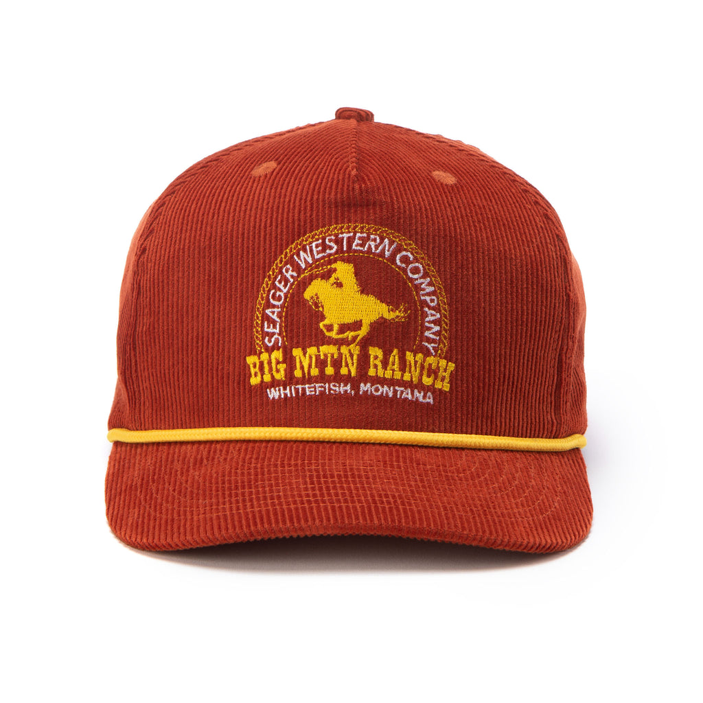 Seager x Big Mtn Ranch Roper Corduroy Snapback Rust