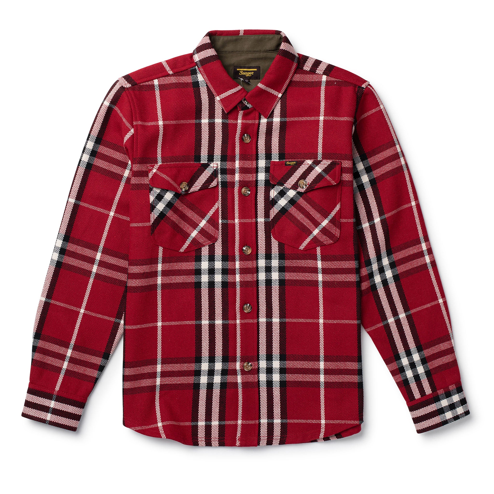 Thick Cut Heavyweight Flannel Red Seager Co