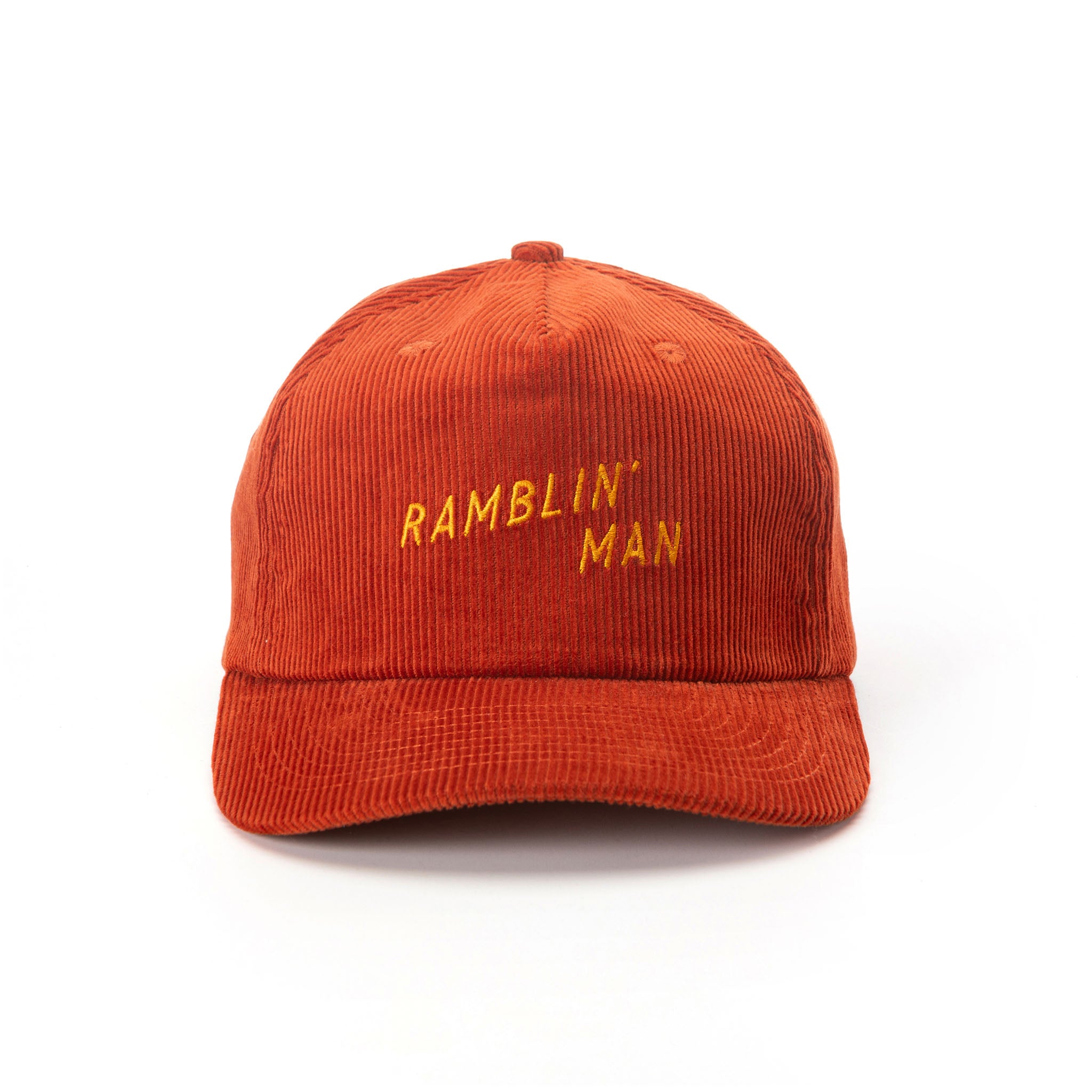 Ramblin' Man Corduroy Snapback Rust