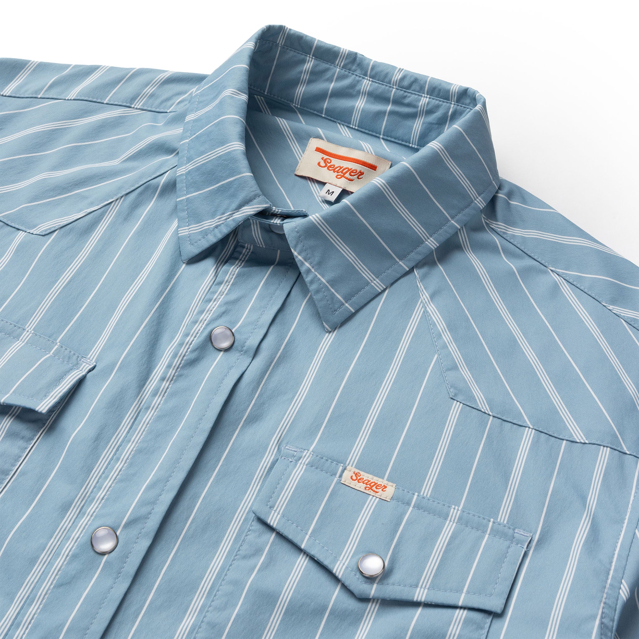 El Ranchero S/S Shirt Slate Blue Stripe