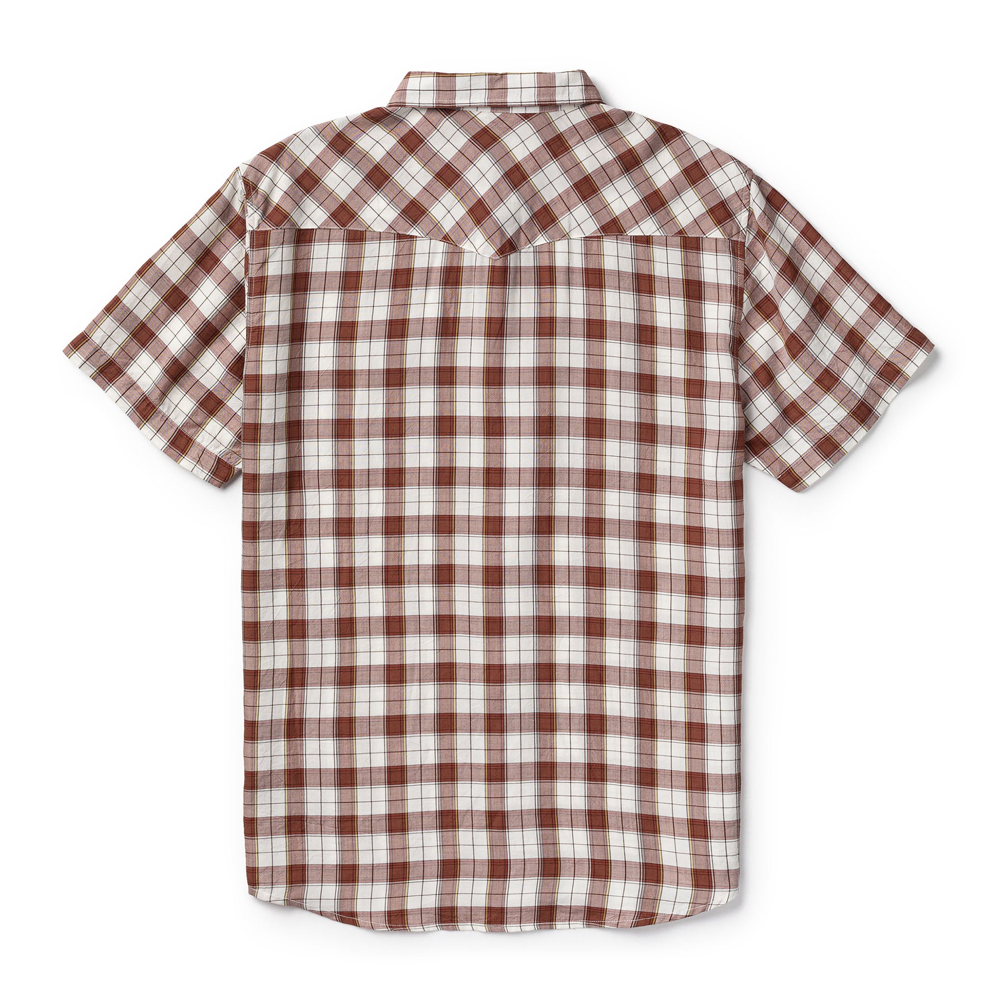Amarillo S/S Snap Shirt Brown Plaid