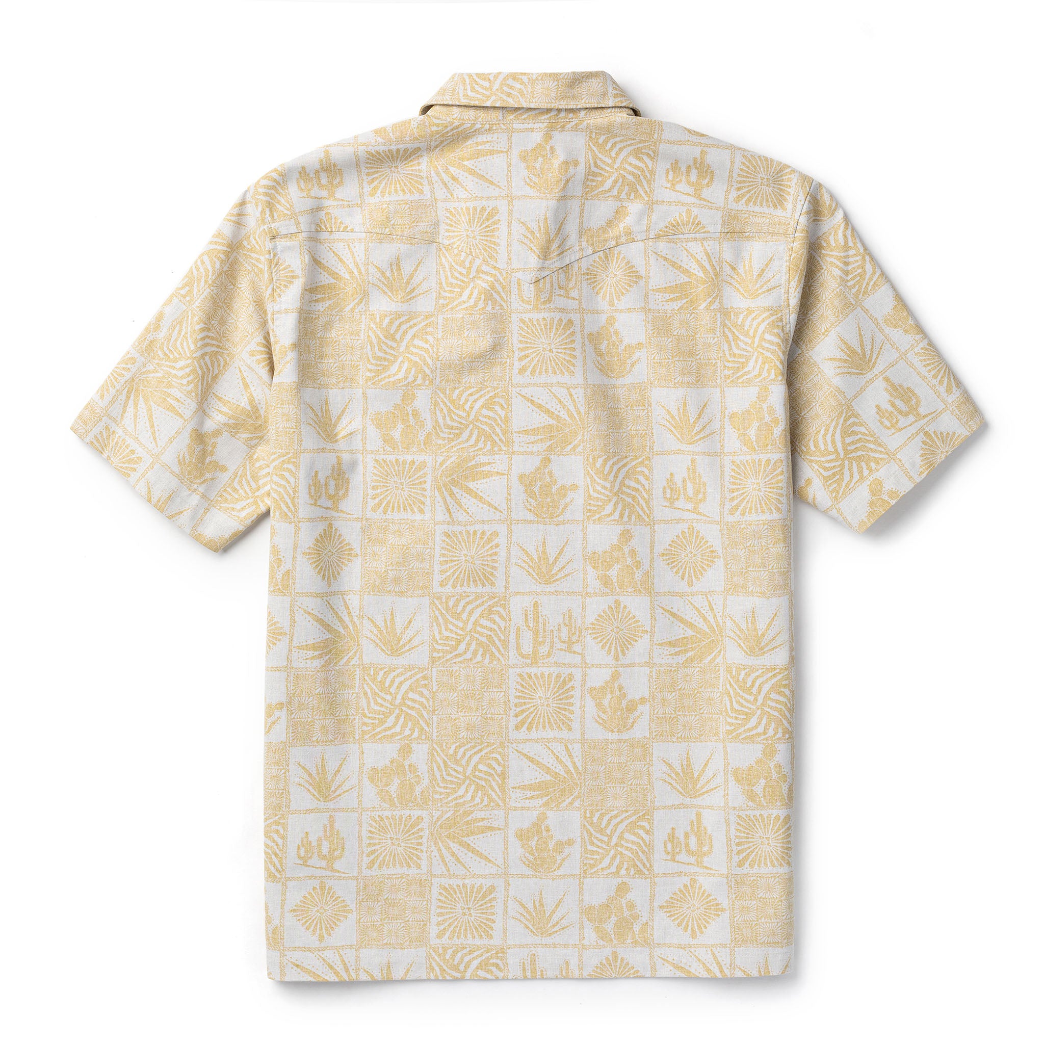 Schooner 3/4 Button S/S Shirt Desert Gold