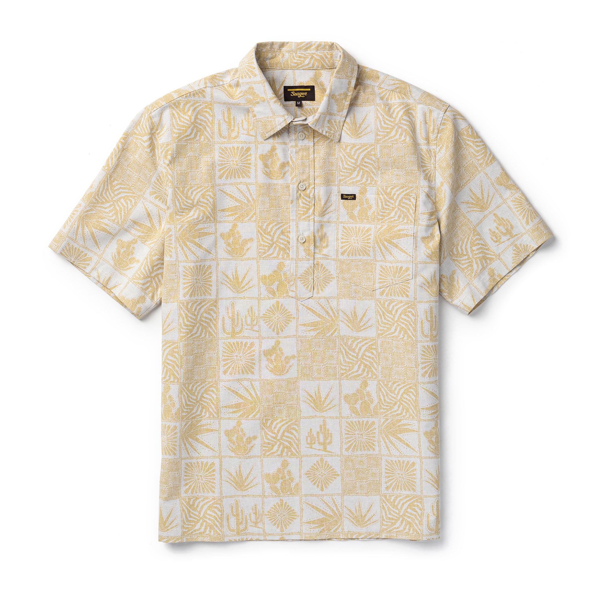 Schooner 3/4 Button S/S Shirt Desert Gold