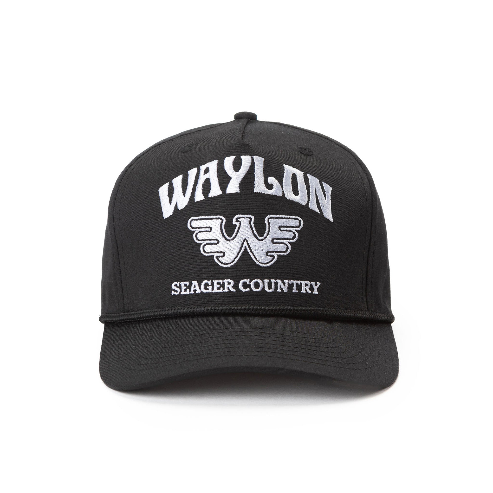 Seager x Waylon Jennings Country Snapback Black