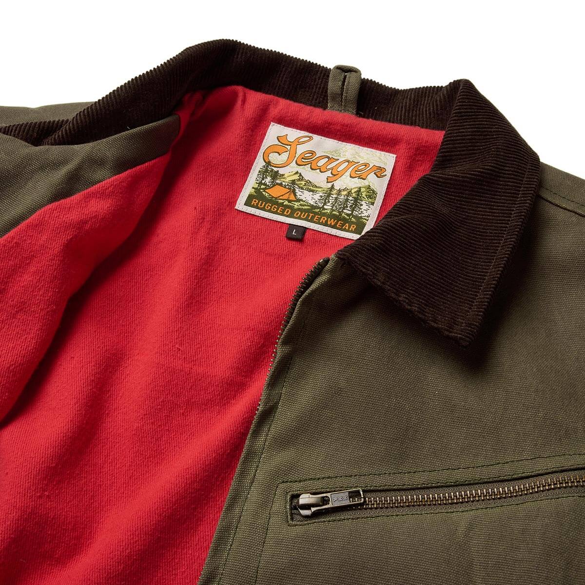 Ranch Jacket Waxed Brown Olive