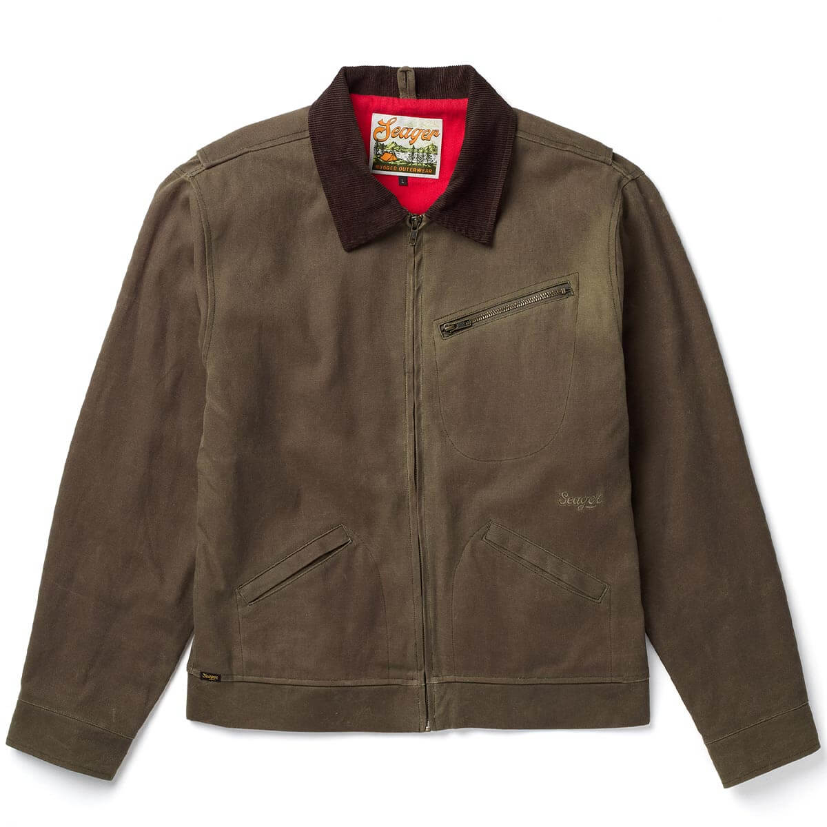 Ranch Jacket Waxed Brown Olive