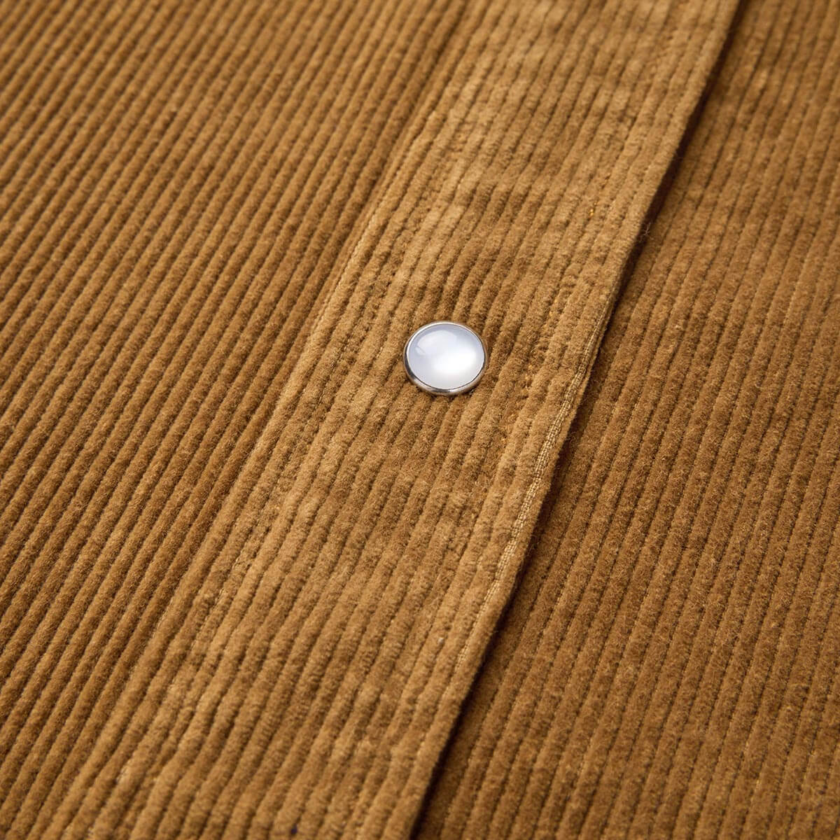 Reagan Pearl Snap Corduroy Carmel
