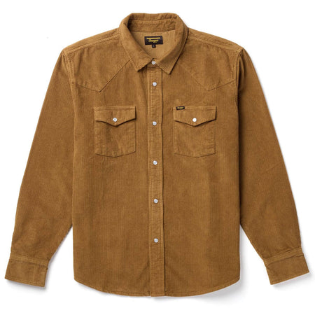 Reagan Pearl Snap Corduroy Carmel – Seager Co.