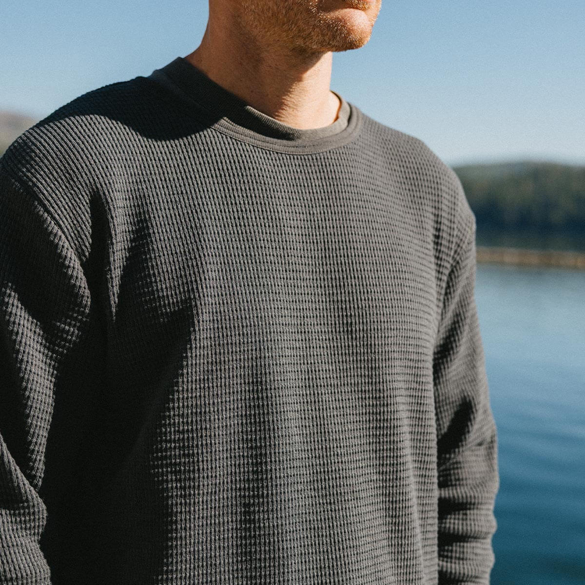 Sawpit Crew L/S Thermal Vintage Black