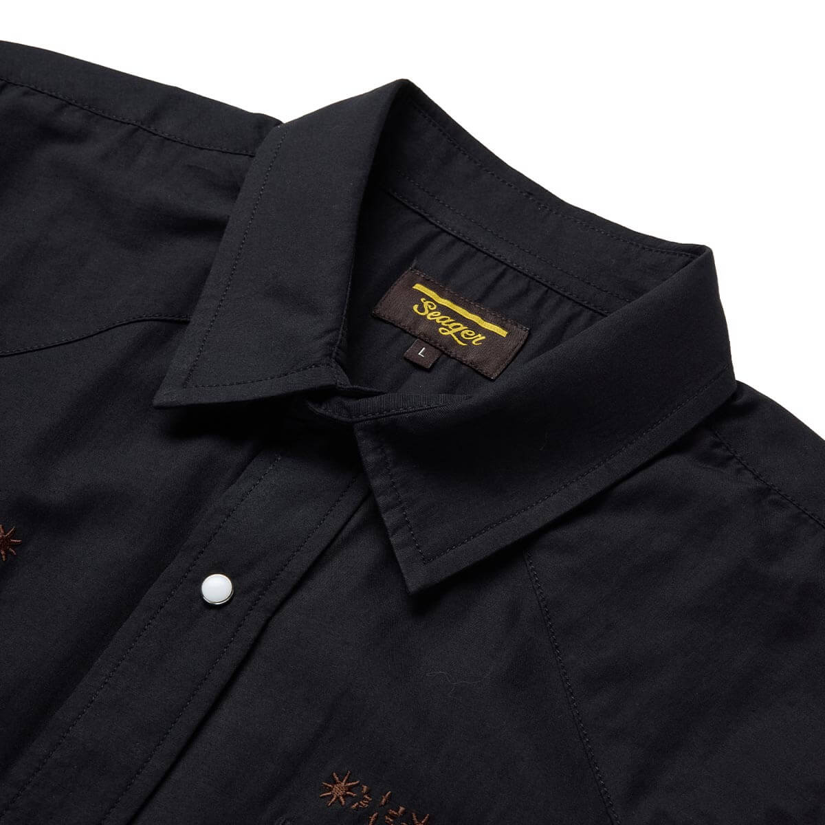 Sawtoof L/S Shirt Embroidered Black