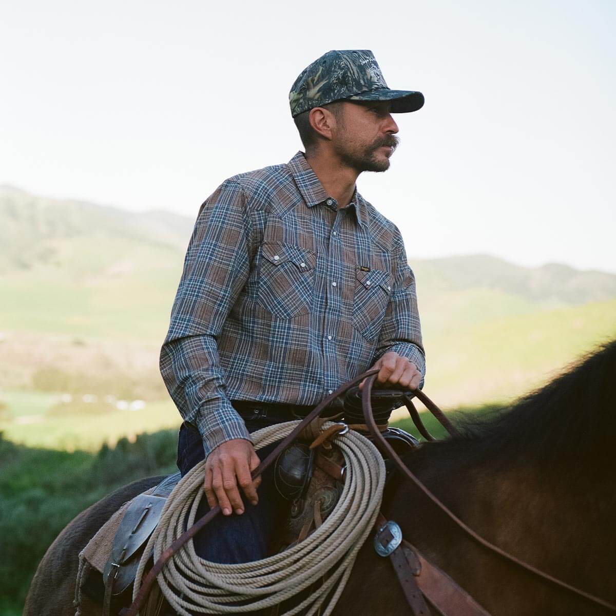 Sawtoof L/S Shirt Faded Navy Plaid