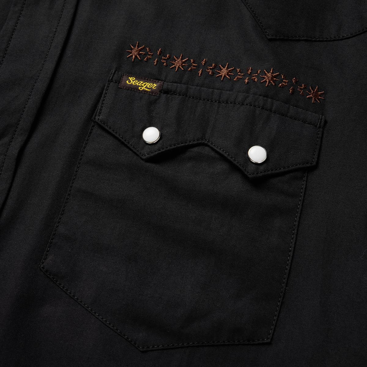 Sawtoof S/S Shirt Embroidered Black