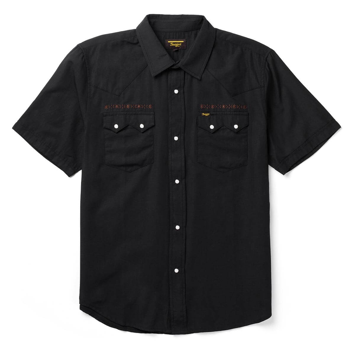 Sawtoof S/S Shirt Embroidered Black