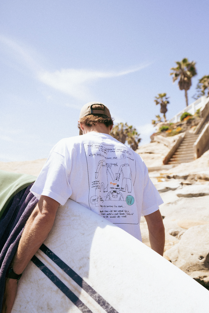 Seager x Matuse Sketchbook Tee White