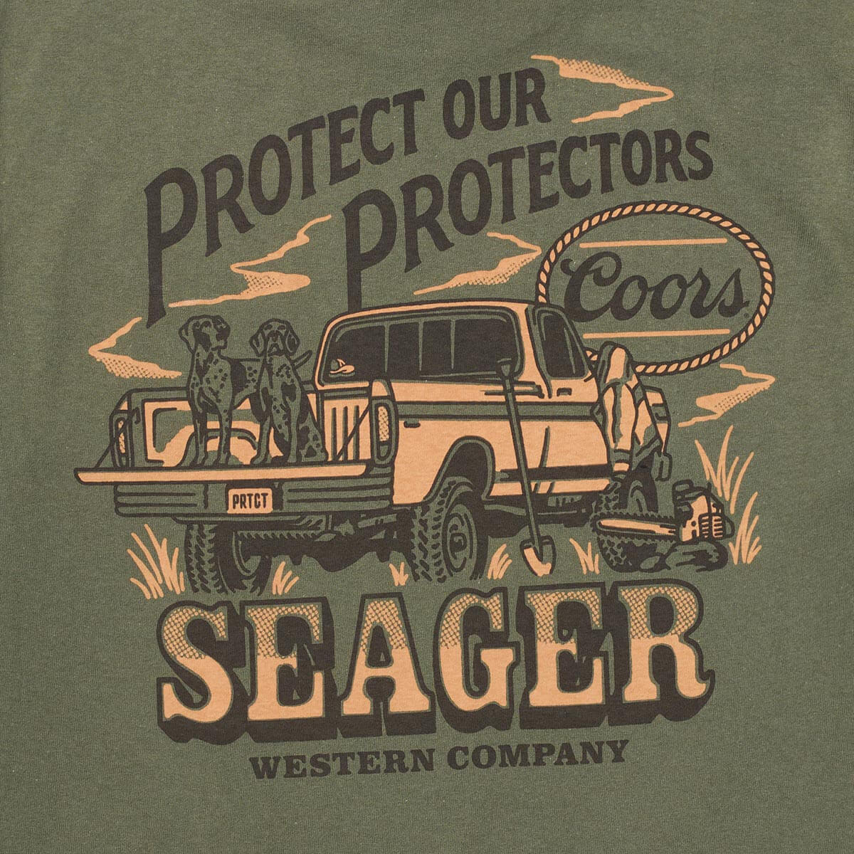 Seager x Coors Banquet Brush Truck Tee Surplus