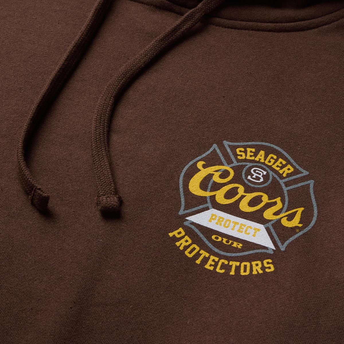 Seager x Coors Banquet Forest Line Hoodie Brown