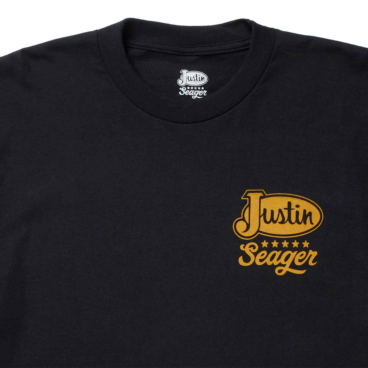 Seager x Justin Boots Tee Black – Seager Co.