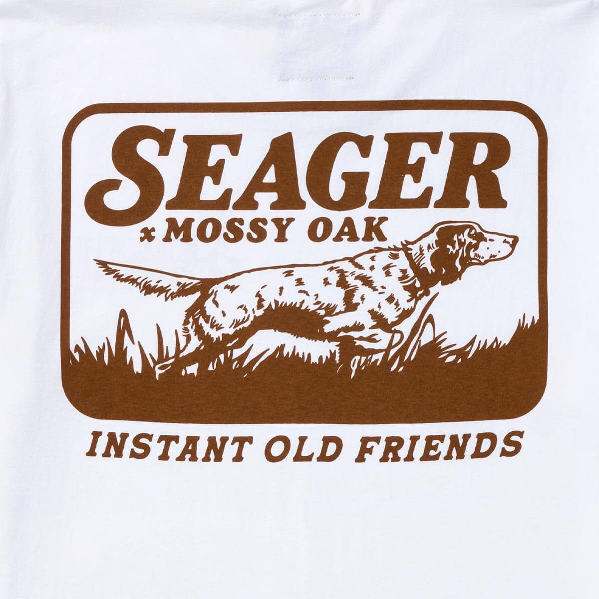 Seager x Mossy Oak Bird Dog Tee White