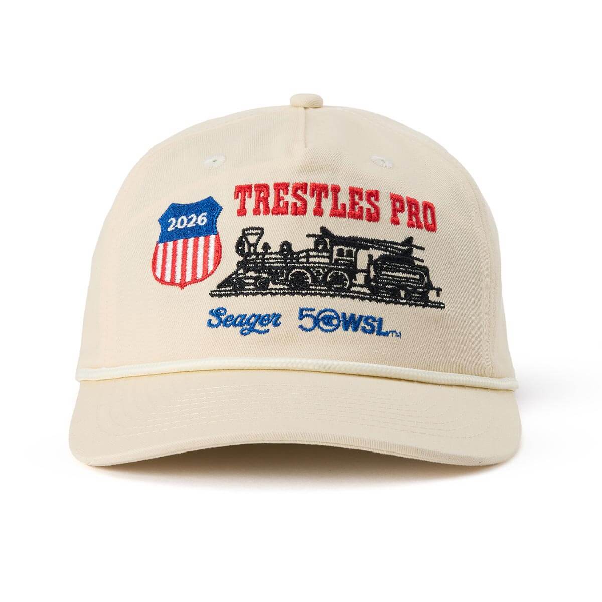 Seager x WSL Trestles Pro Locomotive Snapback Cream