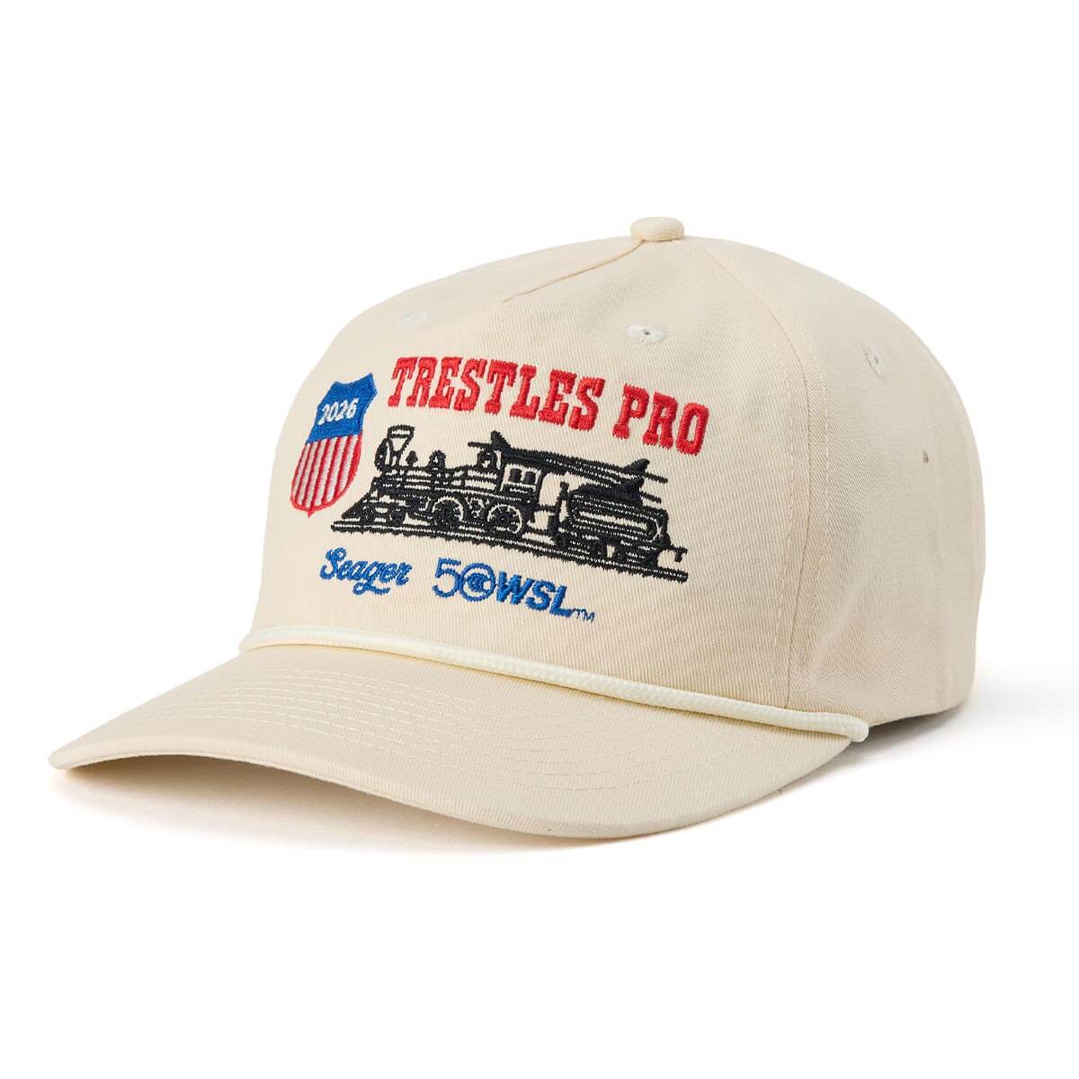 Seager x WSL Trestles Pro Locomotive Snapback Cream