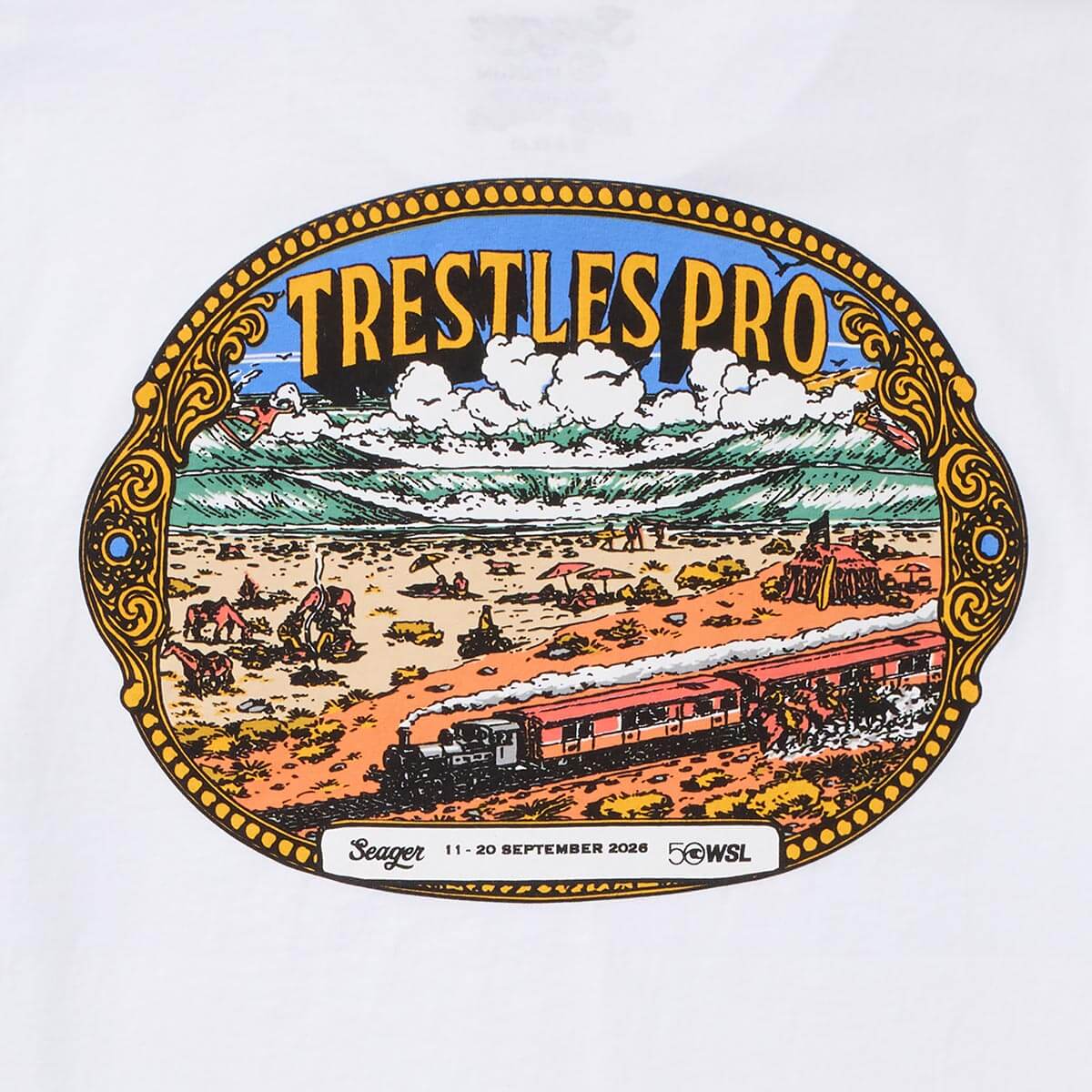 Seager x WSL Trestles Pro Tee White